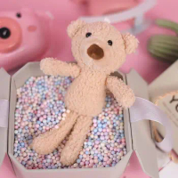 20cm Teddy bear plush toy small pendant long-legged bear key chain doll bag pendant Christmas birthday gifts