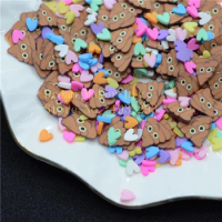 100G/500g 5mm/10mm Polymer Clay Slice Poop Mix Sprinkles Lovely Confetti for Crafts Making, DIY