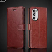 case for Motorola MOTO G52 6.6" card holder cover case Pu leather Flip Cover Retro wallet phone bag fitted case business