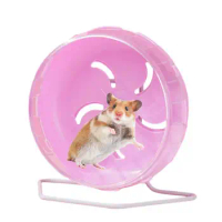 Dwarf Hamster Wheel Hamster Wheels Dwarf Hamster Toys Small Animal Toys With Stand Silent Wheel Hamster Exercise Wheels 5.5 Inch