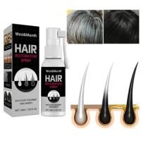 30ml Anti White Hair Spray Treatment Serum Grey Hair Treatment Serum White Hair Repair Hair Loss Product Hair Growth Spray