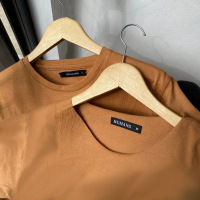 Humans kaos pria baju polos unfinished tshirt overcut lengan pendek tanpa kerah
