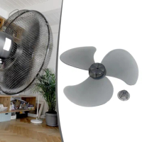 16Inch Plastic Fan Blade 3 Leaves Transparent White Black Electric Fan Accessories For Stand Fan Desk Fan Blade Replacement