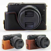 Leather Half camera case bag Grip For Canon Eos M10 M100 M200