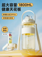 免運·水杯大容量女運動水壺耐高溫ppsu吸管杯子夏天學生便攜健身太空杯