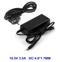 laptop Charger Adapter 18.5V 3.5A For HP Compaq nc6320 6200s nc6120 nc6230 NX6140 6720s CQ510 CQ610 ZT3000 ZT3400 With AC Cable