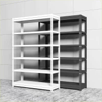 ชั้นวางของ 3-5ชั้น สูง ขาว ดำ แข็งแรง ทนทาน เหล็กแข็งแรง Warehouse Supermarket kitchen shelf