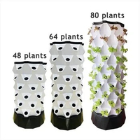 8 Layers 64 Plants Site Home Garden vertical Grow Kit Complete Hydroponics Aeroponic Pineapple Tower
