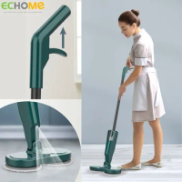 ECHOME Wireless Electric Floor Mop Sprayer Handheld Cordless Mop Household Water Spray Wet and Dry USB Rechargeable Rotating Mop