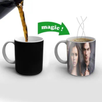 Classic Tv Series The Vampire Diaries Free shipping Mug Changing Color Ceramic Coffee Mugs Magic Tea Cup Best Gift