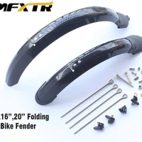 Bike Mud Guard,Folding Bicycle Front and Rear , Double Bracing Mudguard, Adjustable Size, High Quality, 14, 16, 20