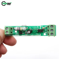 220V 1 Channel PLC Optocoupler Isolation Module Isolated Board with Din Rail Holder PLC Processors TTL level Output 3-5V