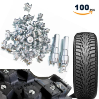 100pcs Tyre Spikes for Bicycle Shoes Boots Motorbike Racing Spikes for fatbike screw in Car Tire Studs Tungsten Tipped Fishing