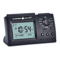 Muslim Azan Table Alarm Clock Athans Prayer Clock for All Prayer Qibla Direction R7UB