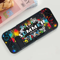 Cartoon Graffiti Bear Shell for Nintendo Switch NS Soft TPU Split Protective Case NS Gaming Accessories Protective Shell