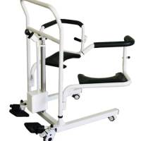 Multifunction Patient Transfer Lift Chair With Commode Assist Cart Trolley Stand Aid Walking Assist
