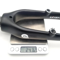 LITEPRO 14 Inch Carbon Front Fork 74mm 412 K3 14" Folding Bike Ultralight Carbon Fiber Fork Bright/Matte Black