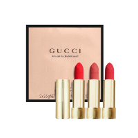 GUCCI 傾色絨霧唇膏3入組(3.5g*3) #25 #208 #509【短效良品2025/08】_國際航空版