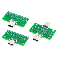 Type-C USB 3.1 24Pin 2.54mm Female Socket Connector Connector Socket Male To Female Test Board For Data Line Wire Cable Transfer
