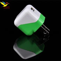 US full 1A Mini Folding USB AC Power Adapter Wall Charger For iPhone 7 6 5 For Samsung Galaxy HTC Blackberry 500 pcs/lot