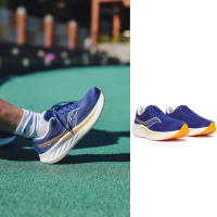 【SAUCONY 索康尼】RIDE 18 WIDE 男款 寬楦 慢跑鞋(S21001-163 藍 橘 PWRRUN+ 輕量)