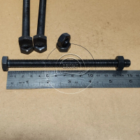 BAUT MUR BAJA KUNCI 17 M10 X 150 FULL DRAT PANJANG 15CM 15 CM BAUD HTB GRADE 8.8 HITAM M10X150 10X15