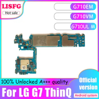100% Unlocked Original For LG G7 ThinQ G710EM G710VM G710UL M G710EAW Motherboard,For LG G7 ThinQ 128GB Logic Board Mainboard