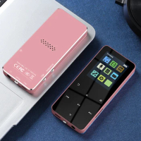MP4 Player 2.0 Inch Metal Touch MP3 MP4 Music Player Bluetooth 5.0 Support Card Built-in Speaker FM Radio Alarm Clock E-Book