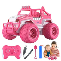 Remote Control Car For Girls Rechargeable RC Car 1:12 Scale Remote Control Toys Car Car Toys For Ages 4-10 Years Old Girls