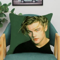 L-Leonardo DiCaprio Pillowcase Pillow Cases for Bed Cushion Cover 50x50 Decorative Pillowcases 40x40 Short Plush Lounge Chairs