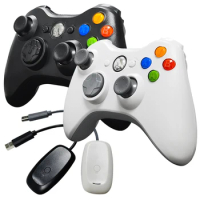 Wireless Controller for Xbox 360 2.4GHZ Gamepad Joystick Wireless Controller Compatible with Xbox 360 and PC Windows 7,8,10,11