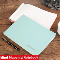 A4 B5 Mind Mapping Notebook Cornell Notebook College Student Map Grid Paper For Study Notes Combing Meeting Records 100 Sheets