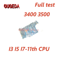 OUGEDA LA-K032P 0X9TX0 0G4GH1 0GGCMJ 0M96P9 Laptop Motherboard For DELL Vostro 3400 3500 Inspiron 3501 Mainboard I3 I5 I7 CPU