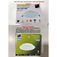 💜   YETPLUS YET 555/560/565/5010  [ ROUND 18W 6 INCH] LED DOWNLIGHT (DAYLIGHT / COOL WHITE / WARM WH