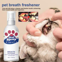 Breath Freshener Portable 30ml Natural Spray Oral Care Dogs Natural Oral Spray Odor Remove Bad Breath For Puppies Dogs Kittens