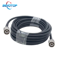 BEVOTOP TNC Male Plug to TNC Male Connector RF Coaxial Extension Jumper Cable RG58 50-3 50 Ohm Cable 50CM 3M 10M 30M 50M