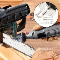 Attachment Chainsaw Sharpener Rotary Tool Chain Saw Sharpening Attachment Drill Adapter Head Ruler Guide