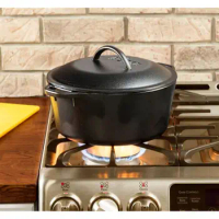 Essential for Home Cooking: Versatile 5qt Cast Iron Dutch Oven