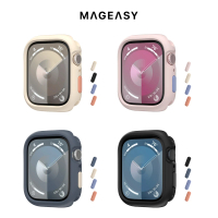 【MAGEASY】Apple Watch 9/8/7/6/5/4/SE 40/41mm Skin 保護殼(通用最新S9)