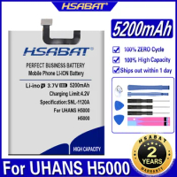 HSABAT H5000 5200mAh Top Capacity Battery for UHANS H5000 Batteries