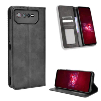 For Asus ROG Phone 6 Luxury Flip PU Leather Magnetic Adsorption Case For Asus ROG Phone 6 Pro ROG6 Phone Bag