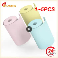1~5PCS Thermal Printer Paper Colorful Mini Printing Paper Roll and Self-Adhesive Printable Sticker PeriPage A6 Poooli paperang