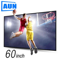 60 100 120 inch Anti Light Projector Screen Reflective Fabric Home theater ALR Screen 4K 1080P LED DLP projector 16/9