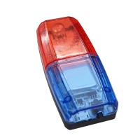 紅藍閃燈 肩夾燈 爆閃燈 閃光器 手電筒功能 LED側燈 警用肩燈 腳踏車警示燈 肩夾警示燈 FRBL3