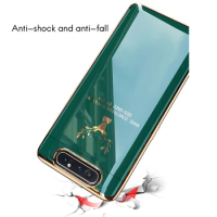 for Samsung A80 Mobile Phone Case All-Inclusive Anti-Fall Magnetic A80 Creative Lens Mobile Phone Protective Cover