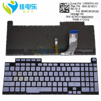 KR Korean RGB Replacement keyboards for ASUS ROG STRIX SCAR III G731 GU G731GT Light blue keyboard New V185062BS1 0KNR0 661SKO00