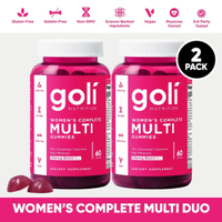 Womens Complete Multi Gummies 2-Pack: All 13 Essential Vitamins All B Vitamins Vitamin C A D E K Zin