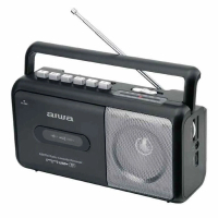 AIWA AWR-90BK 藍牙卡帶 AM/FM 收音機播放器 黑色 (V000) 