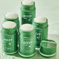 40g Face Clean Mask Green Tea Cleansing Stick Mask Smear Acne Shrink Blackhead Moisturizing Deep Cleansing Mask Clean Pores