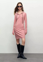 Urban Revivo Knitted Hooded Skinny Dress